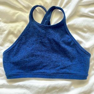 Beyond Yoga Spacedye Indigo Blue Racerback Bra